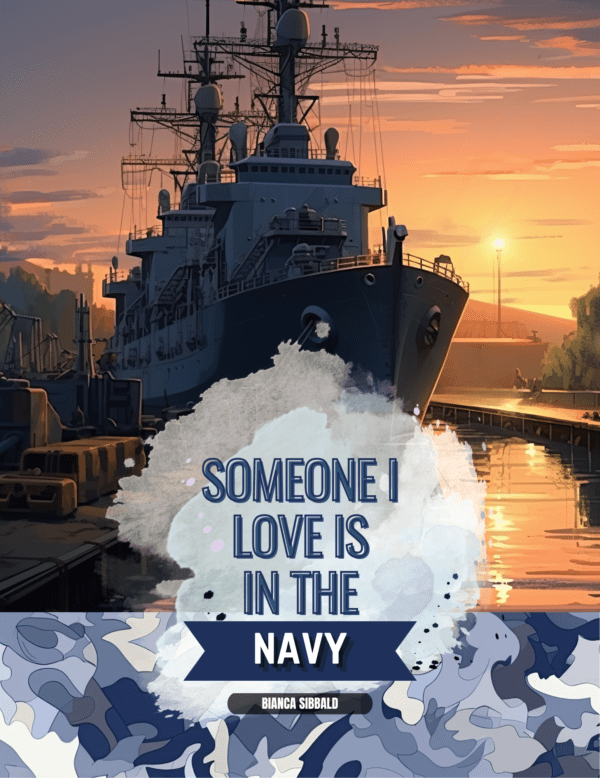 Someone I Love is in the Navy storybook front cover